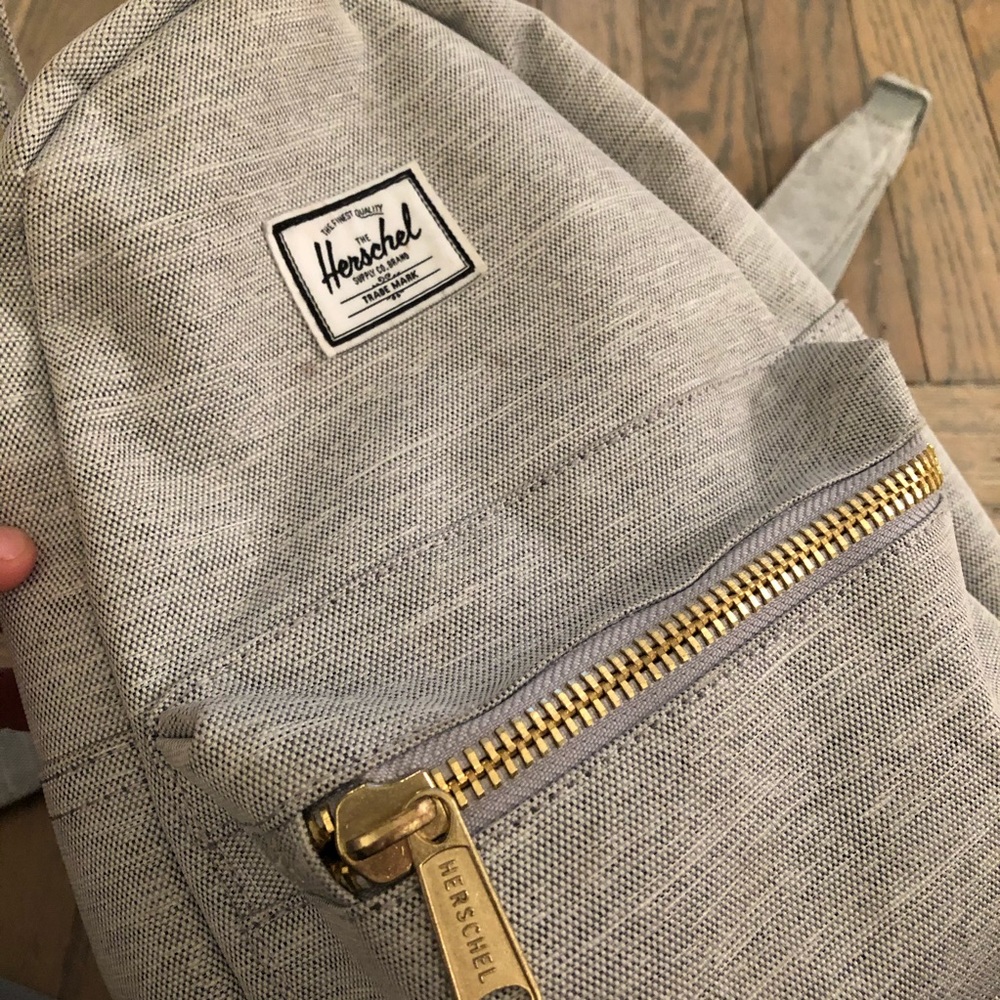 Grey mini hershel backpack